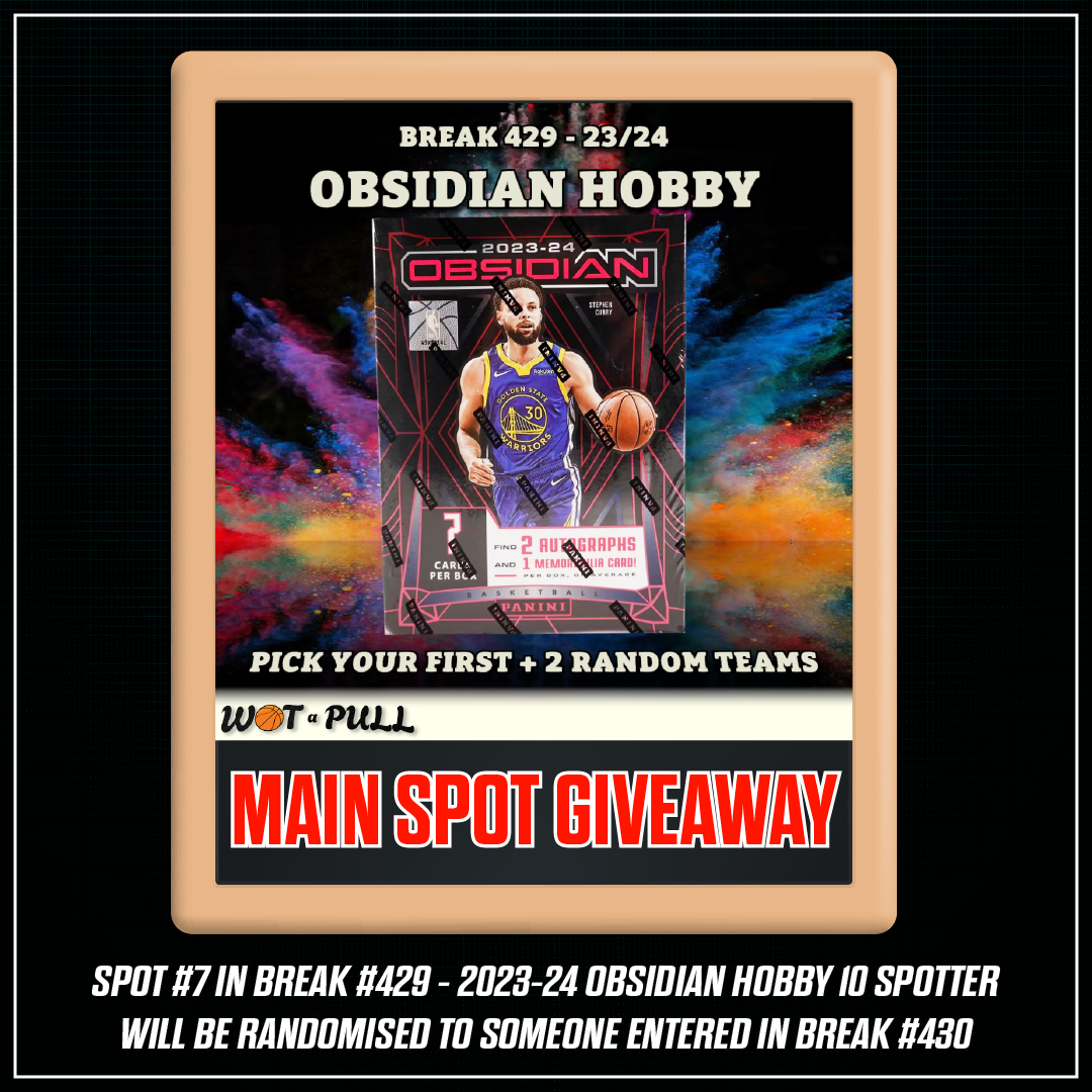 BREAK #430 - SPECTRA, HANGERS & REPACKS - OBSIDIAN MAIN SPOT GIVEAWAY