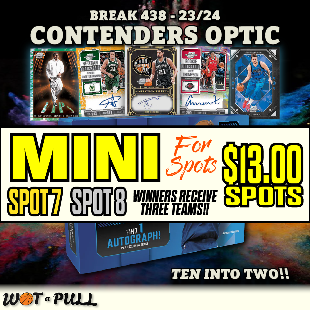 BREAK #438 - 2023-24 CONTENDERS OPTIC 10 SPOTTER MINI FOR SPOT 7 & 8