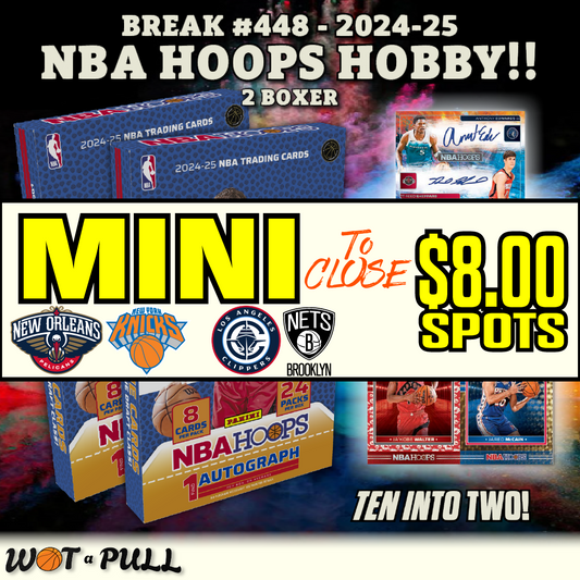 BREAK #448 - 2024-25 NBA HOOPS HOBBY 2 BOXER CLOSING MINI