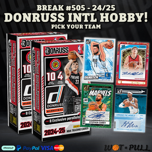 BREAK #505 - NEW 2024-25 DONRUSS INTL HOBBY!