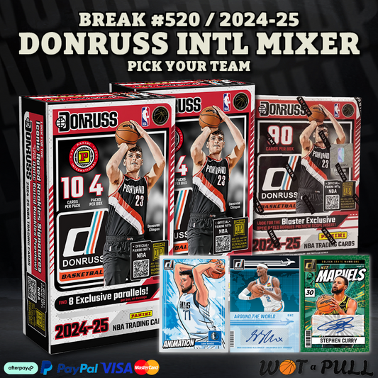 BREAK #520 - NEW 2024-25 DONRUSS INTL MIXER