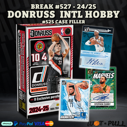 BREAK #527 - 2024-25 DONRUSS INTL HOBBY - CASE FILLER