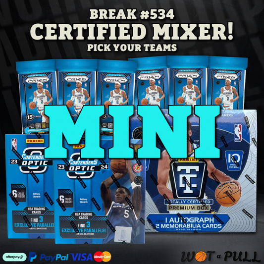 BREAK #534 - CERTIFIED MIXER HEAVILY DISCOUNTED CLOSING MINI!