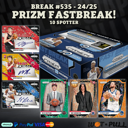 BREAK #535 - 2024-25 PRIZM FASTBREAK 10 SPOTTER!