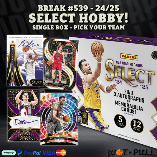 BREAK #539 - 2024-25 SELECT HOBBY!