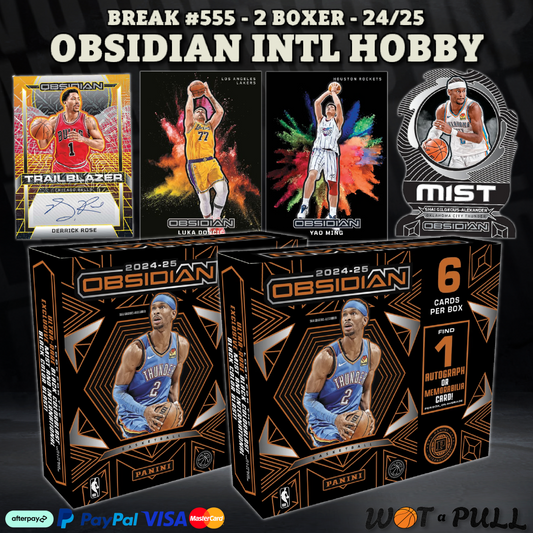 BREAK #555 - 2024-25 OBSIDIAN INTERNATIONAL HOBBY 2 BOXER