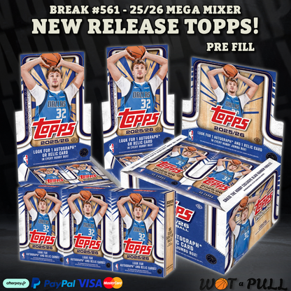 BREAK #561 - 25/26  MEGA HOBBY MIXER - NEW RELEASE TOPPS!