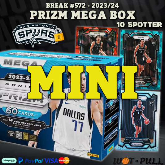 BREAK #572- 2023-24 Prizm Mega Box Mini to Close