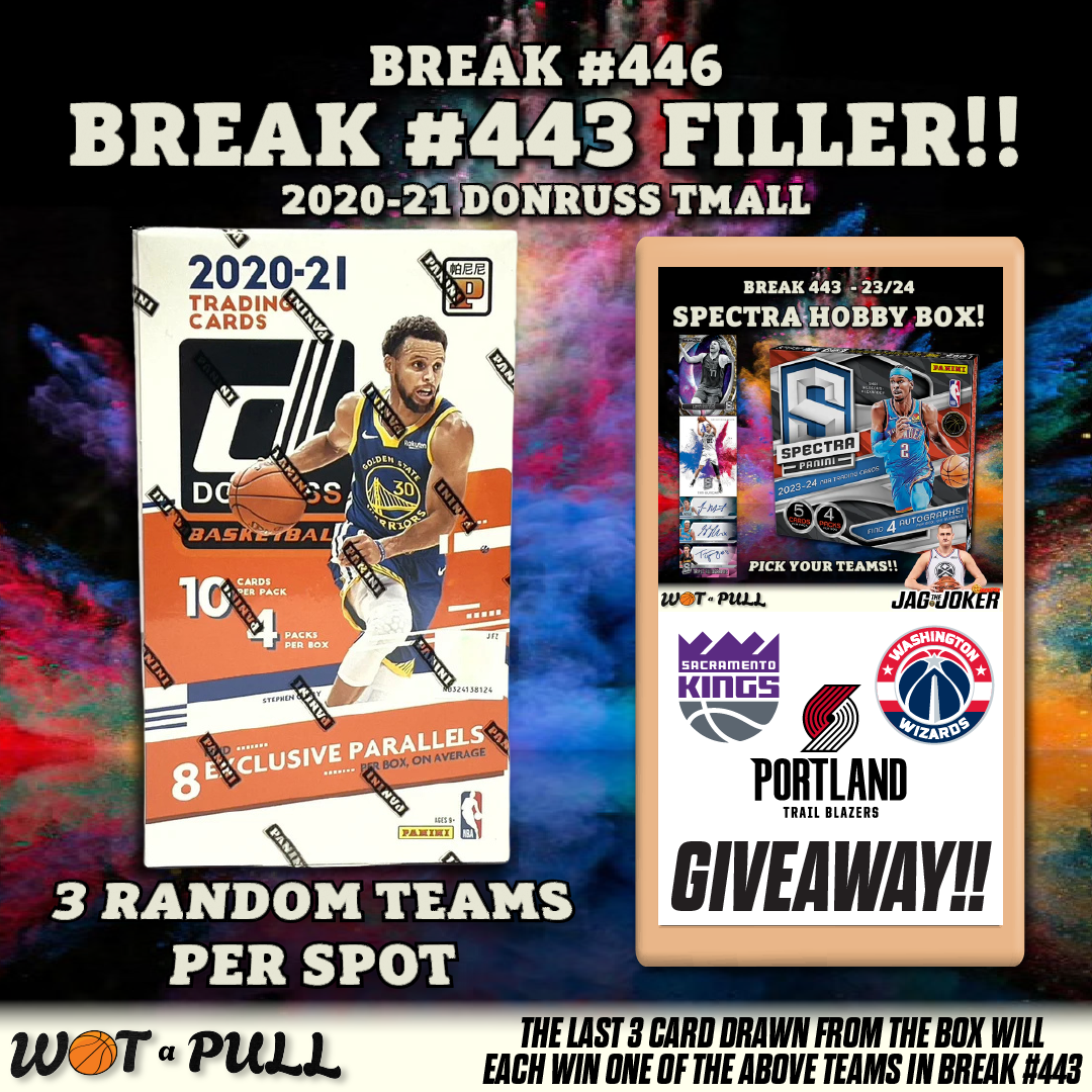 BREAK #446 - 2020-21 DONRUSS TMALL & BREAK #443 FILLER!