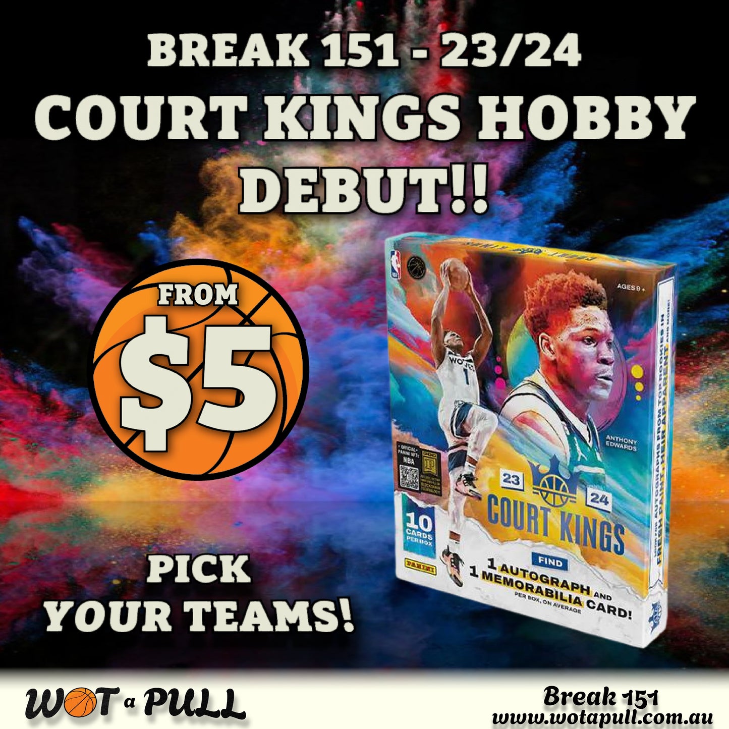 BREAK #151 2023-24 COURT KINGS HOBBY DEBUT! (PRESALE BOX 1)