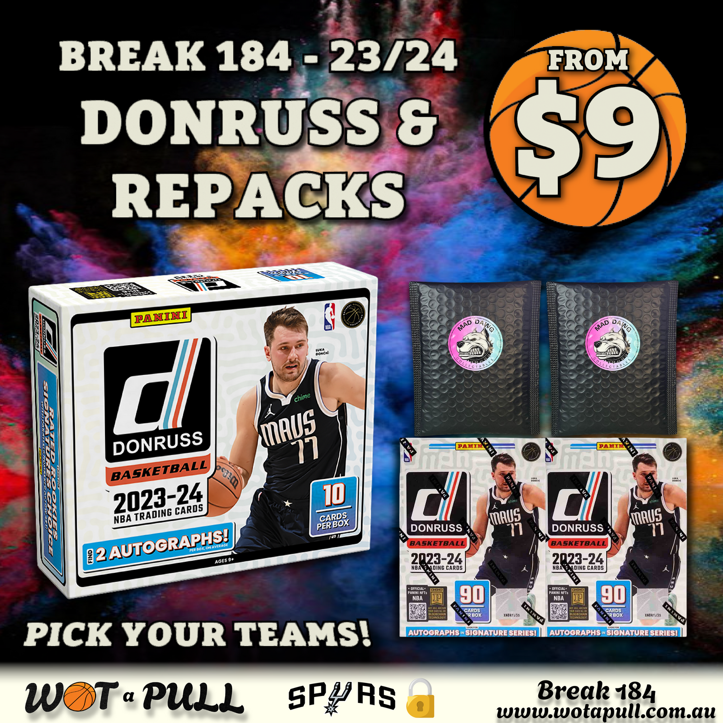 BREAK #184 DONRUSS MIXER & REPACKS!