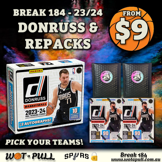 BREAK #184 DONRUSS MIXER & REPACKS!