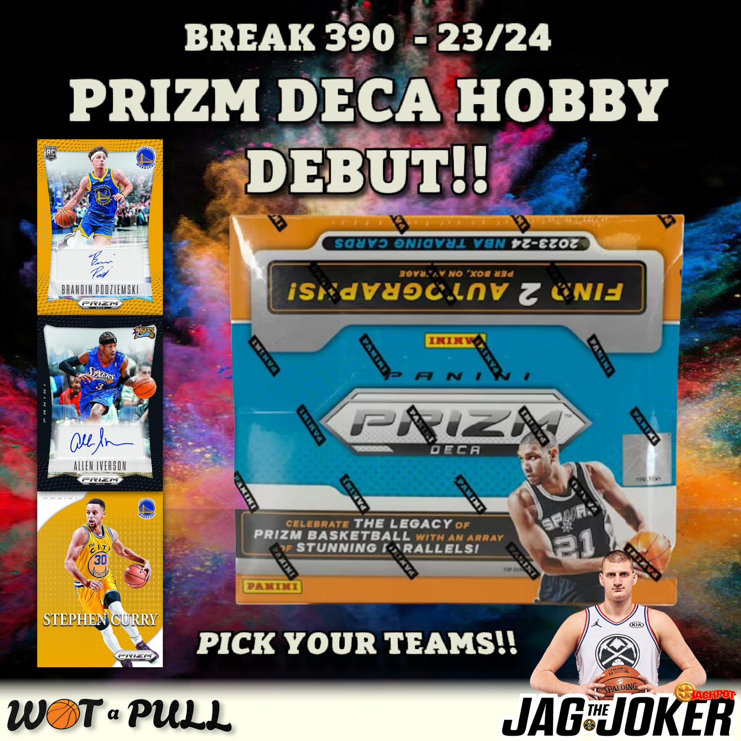 BREAK #390 - 2023-24 PRIZM DECA HOBBY DEBUT!