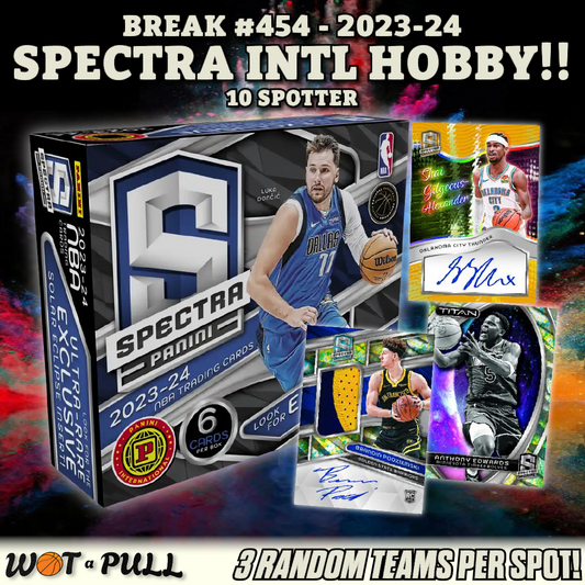 BREAK #454 - 2023-24 SPECTRA INTERNATIONAL HOBBY!