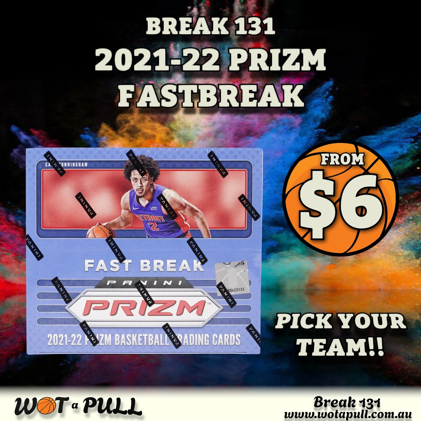 BREAK #131 2021-22 PRIZM FASTBREAK HOBBY DEBUT!