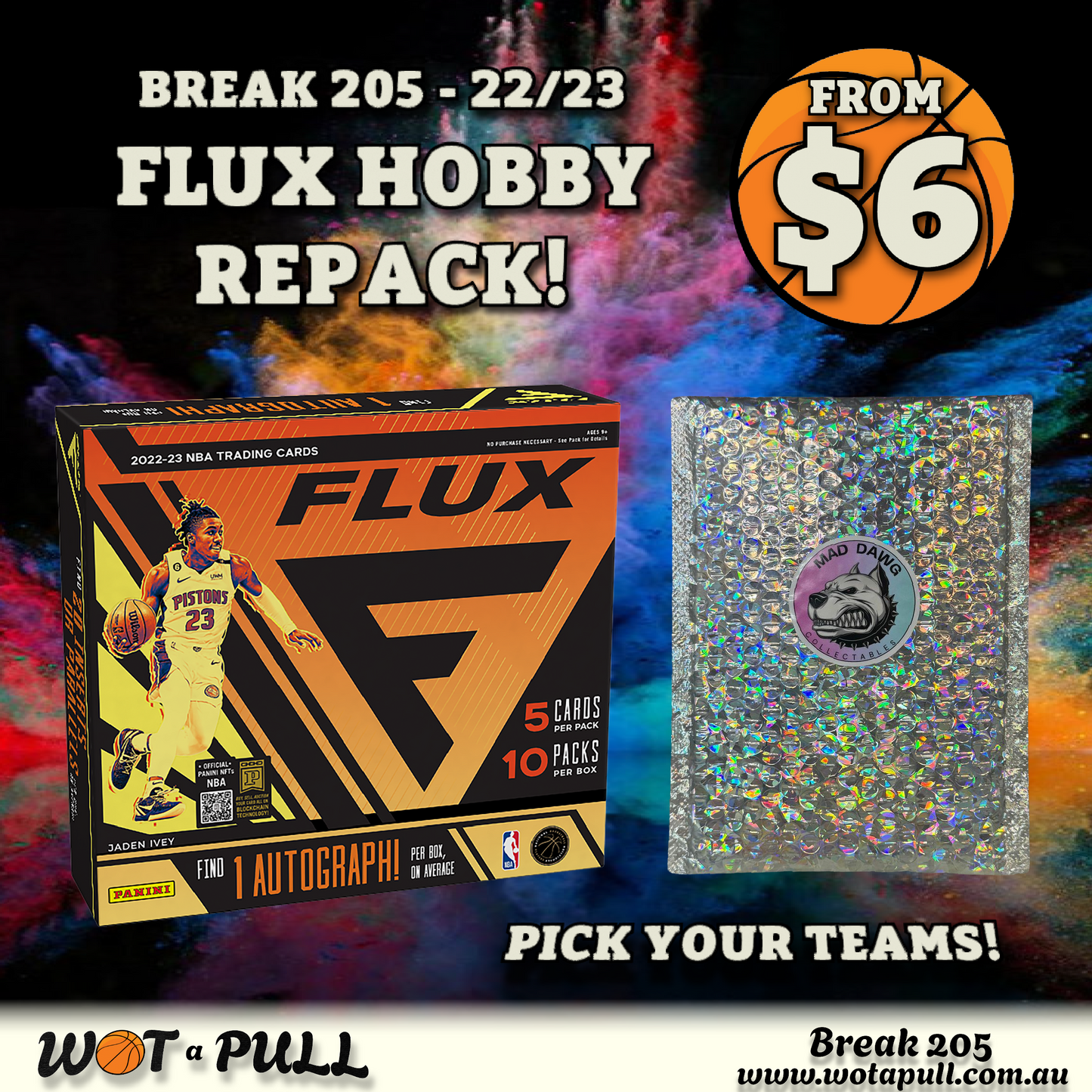 BREAK #205 2022-23 FLUX HOBBY & REPACK!