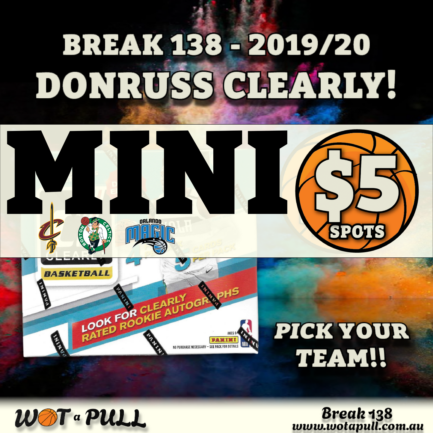 BREAK #138 2019-20 DONRUSS CLEARLY HOBBY DEBUT - CLOSING MINI!