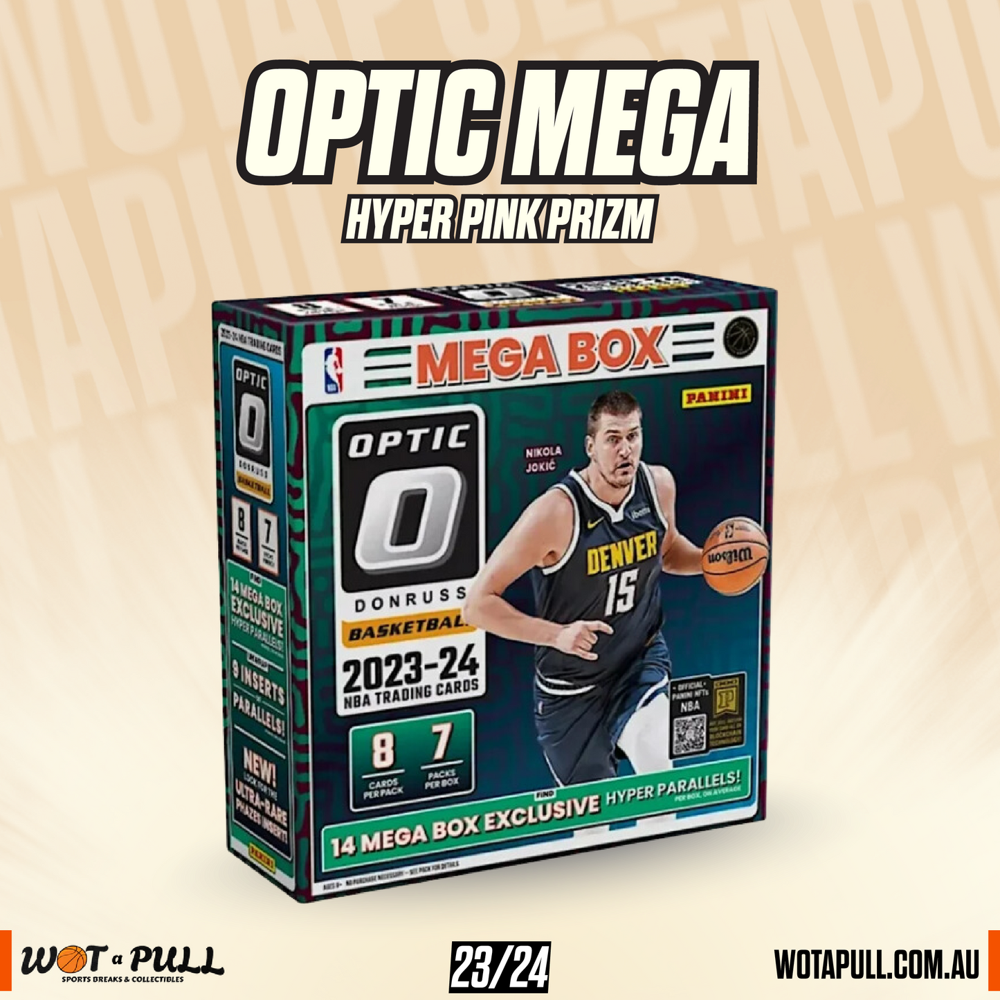 2023-24 DONRUSS OPTIC MEGA BOX (HYPER PINK PRIZMS)