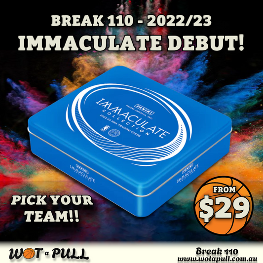 BREAK #110 23 IMMACULATE DEBUT!!!