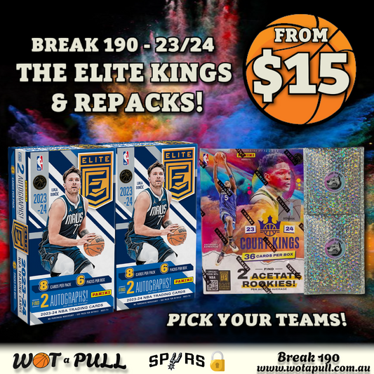 BREAK #190 THE ELITE KING & REPACKS!